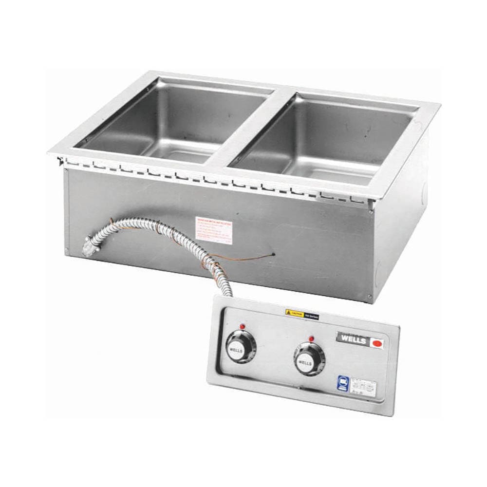 439-MOD200TDMQS Drop-In Hot Food Well w/ (2) Full Size Pan Capacity, 208 240v/60/1ph