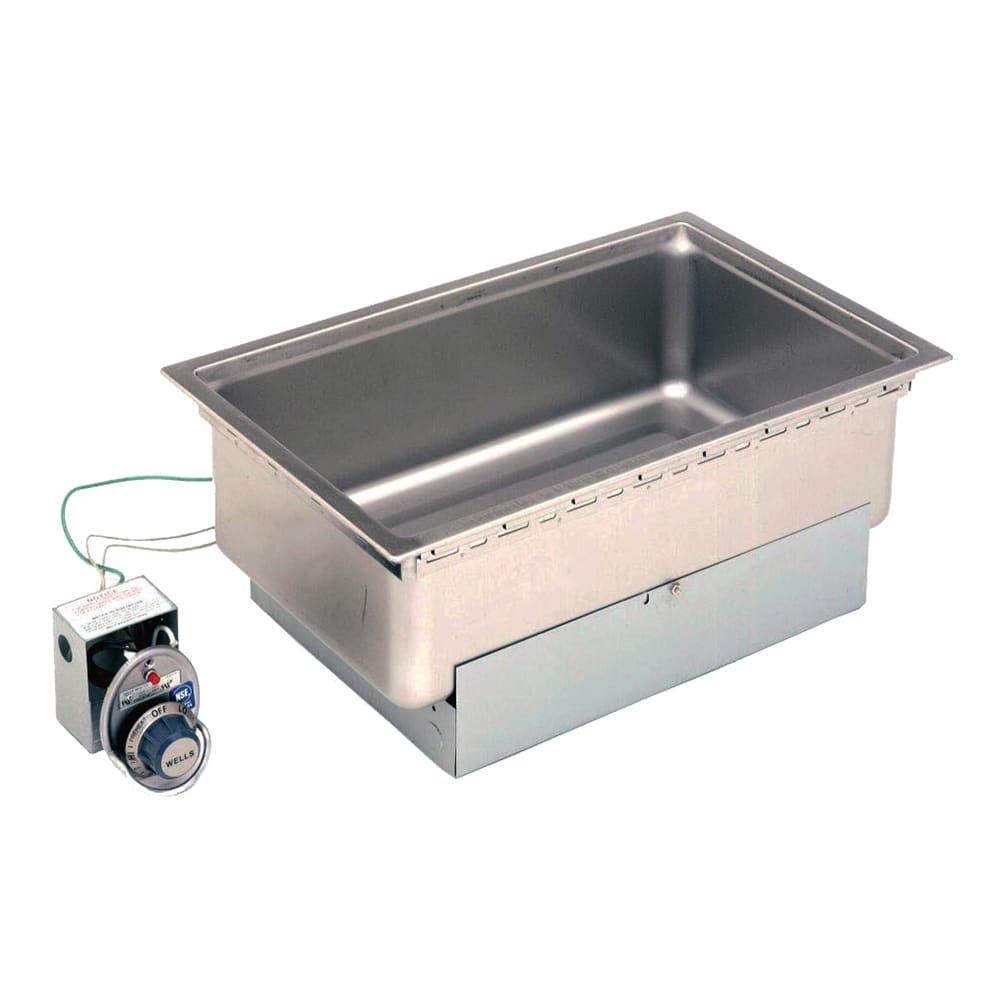 439-SS206ER Drop-In Hot Food Well w/ (2) Full Size Pan Capacity, 208-240v/1ph