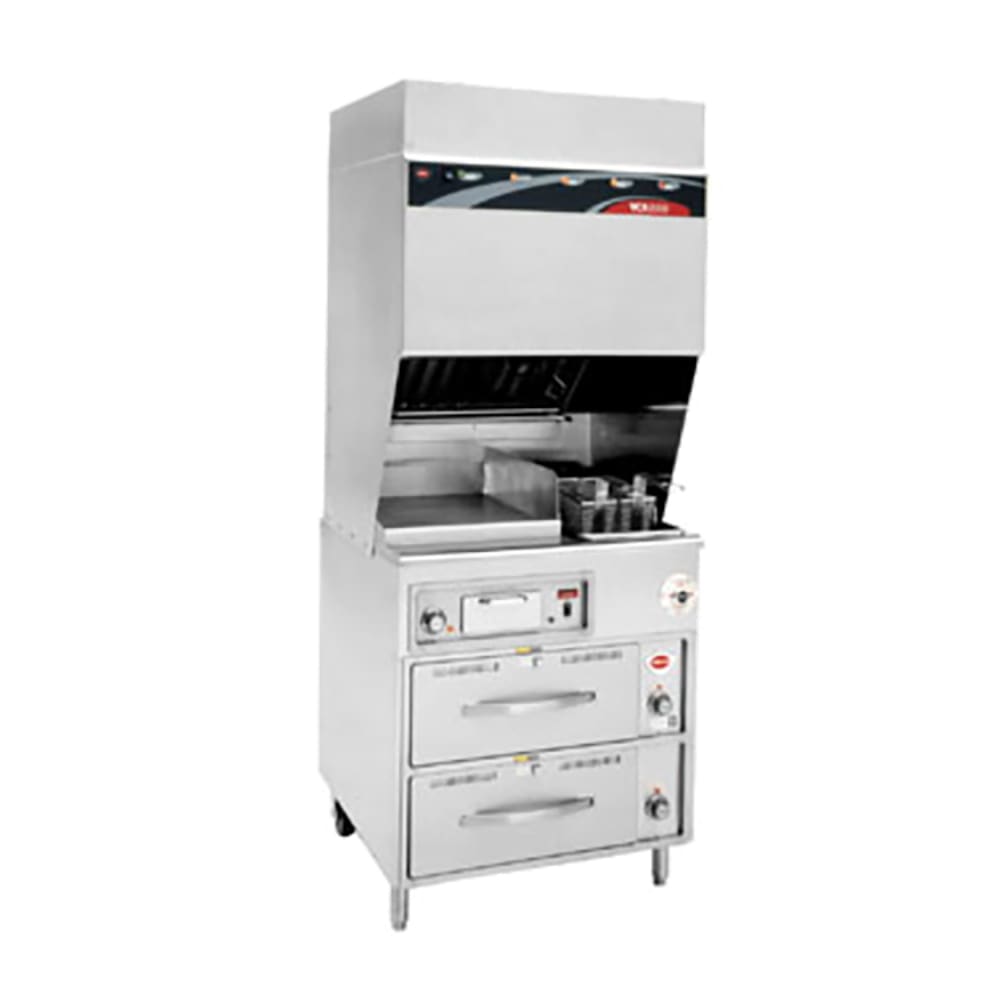 439-WVFGRW208 Electric Fryer w/ Griddle - (1) 15 lb. Vat Floor Model, 208v/1ph