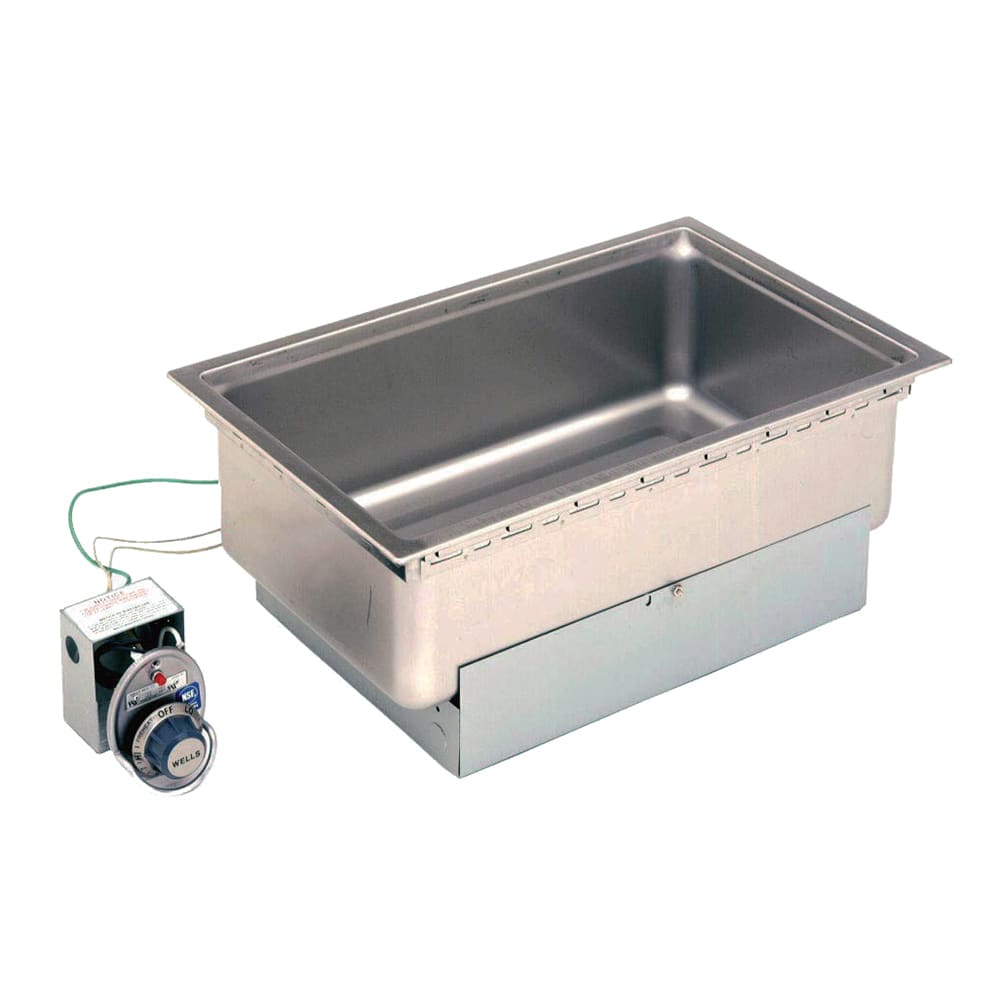 439-SS206TDU208240 Built-In Food Warmer w/ Drain, 12"x20" Pan Opening, Thermostatic, 20...