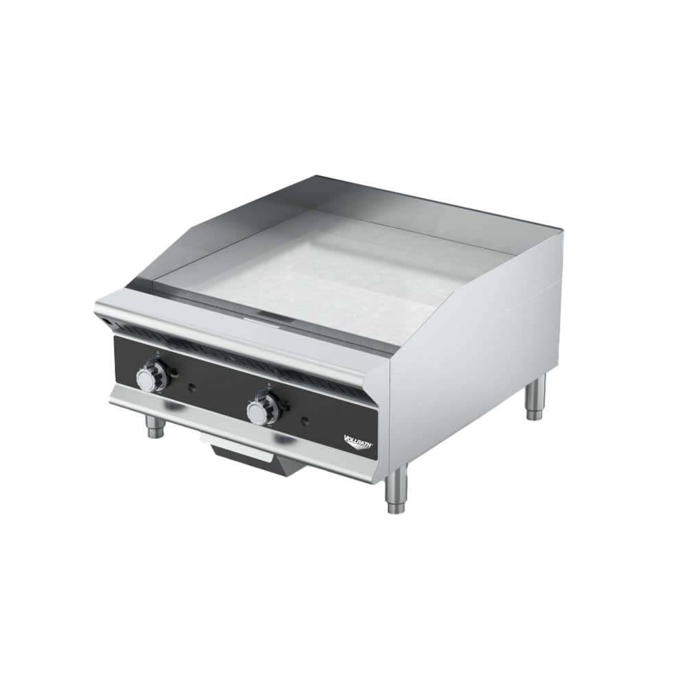 175-GGMDT24 24" Gas Griddle w/ Thermostatic Controls - 3/4" Steel Plate, Convertible