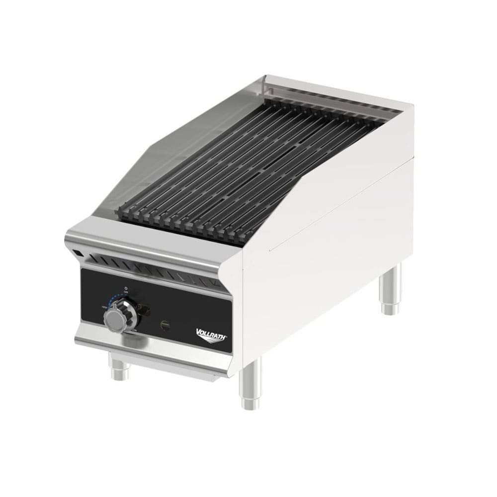 175-CBGMD12 12" Medium-Duty Gas Charbroiler w/ Reversible Grill Plates - Stainless Steel, Co...