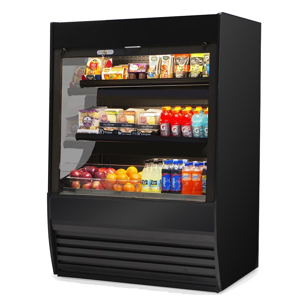 204-VRSS4860SBLK 47 1/4" Self Service Vertical Open Air Cooler - (3) Levels, 208-240v