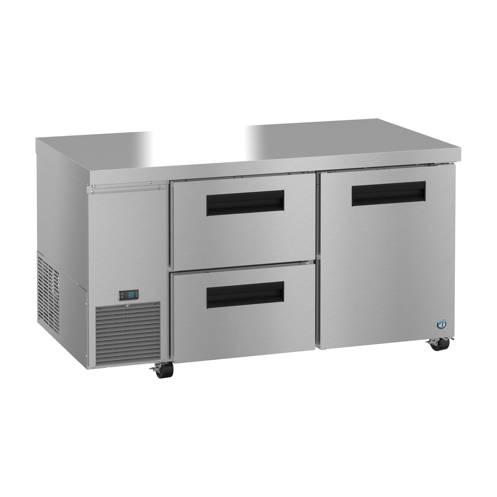 440-ULR60BD2 60" Steelheart Undercounter Refrigerator w/ (2) Sections, (1) Door & (2) Dr...