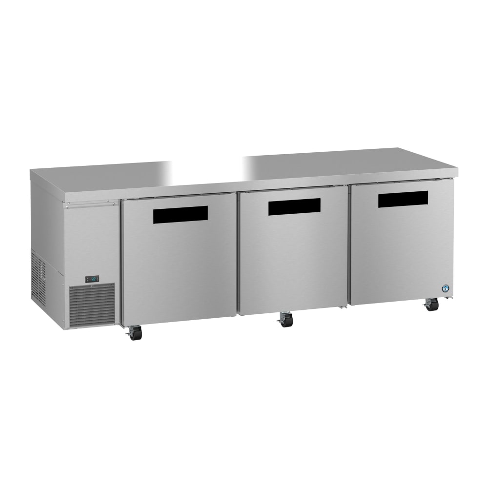 440-ULR93B 93" Steelheart Undercounter Refrigerator w/ (3) Sections & (3) Doors, 115v