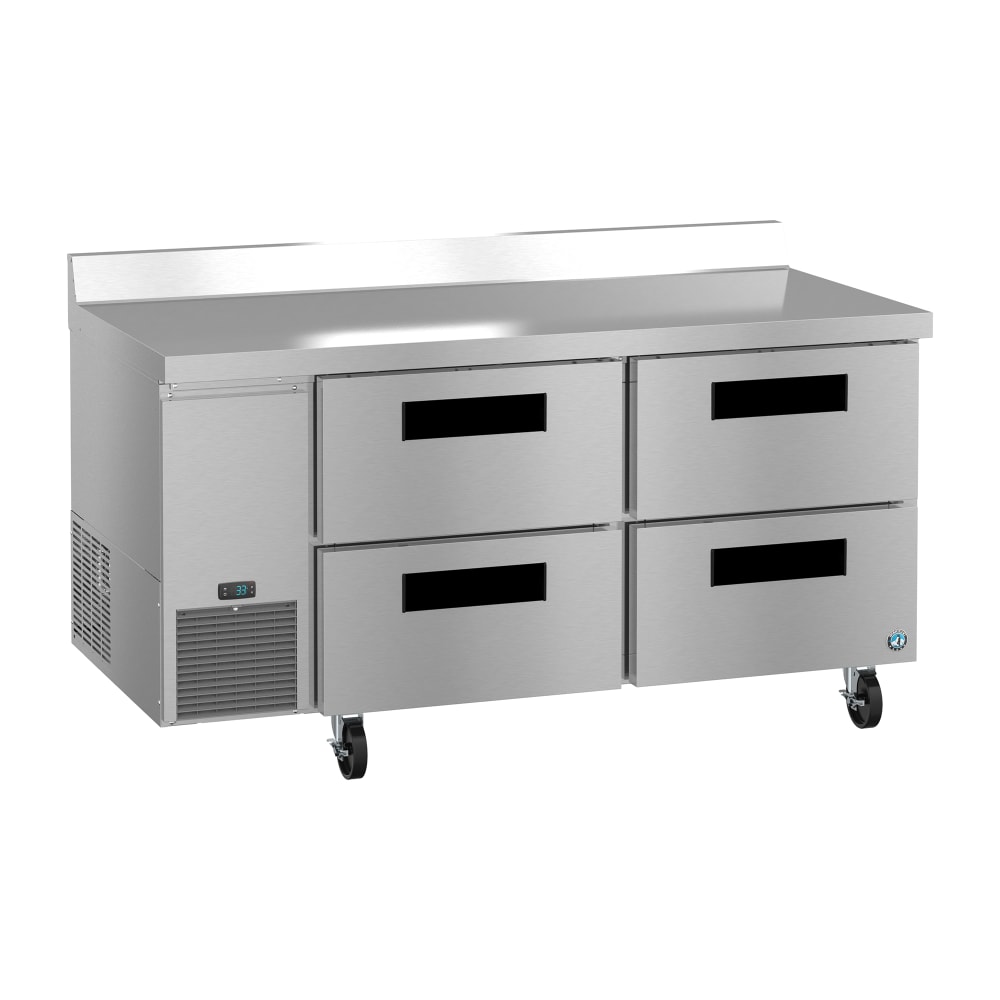 440-WLR67BD4 67" Steelheart Worktop Refrigerator w/ (2) Sections & (4) Drawers, 115v