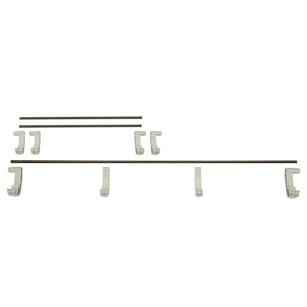 144-EWSR2148151 Camshelving® Elevation Full Shelf Rail Kit - 48"L x 2"H, Soft Gray