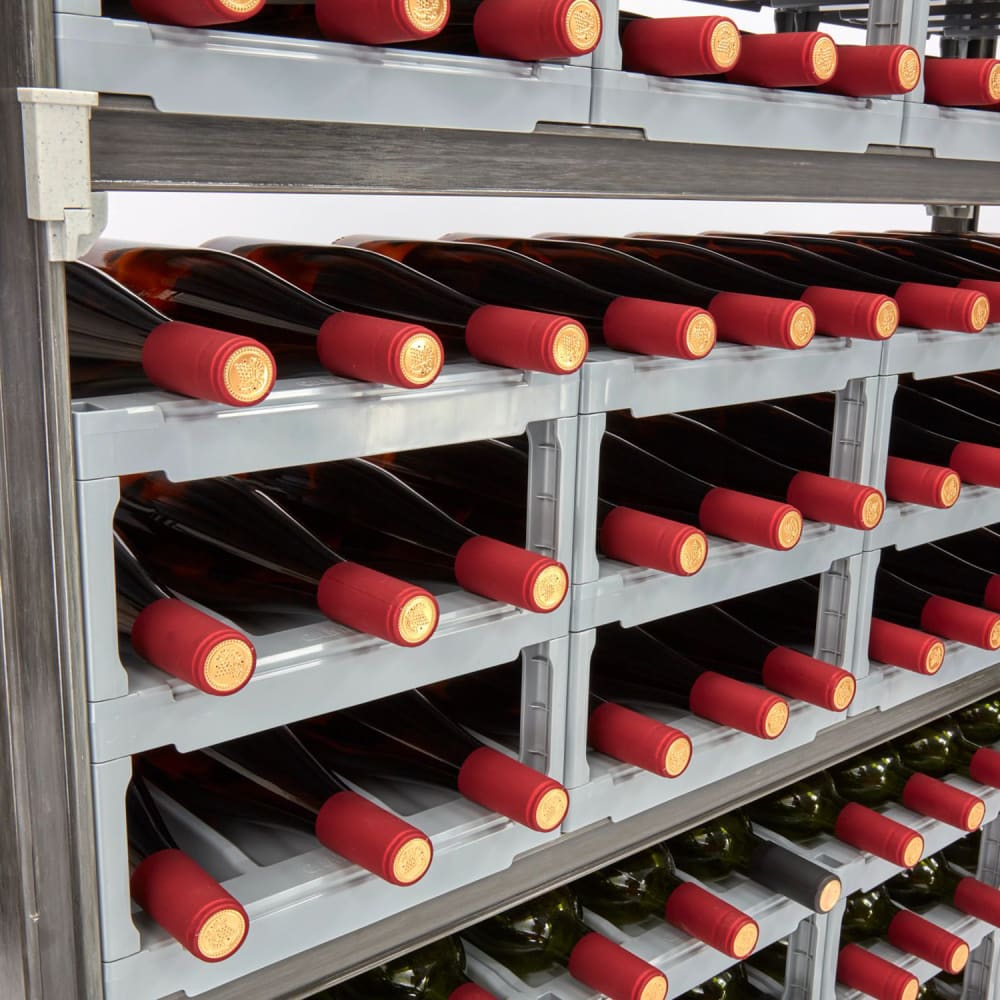 144-EXUWR144872480 72" Camshelving Premium Wine Rack w/ Accessories, Gray