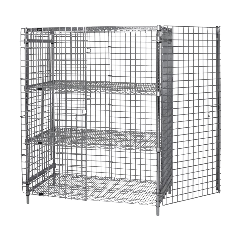 688-243663SEC2 36" Stationary Security Cage - 24"W, Chrome