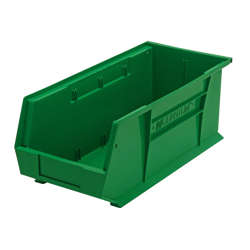 688-QUS248GN Stack & Hang Shelf Bin - 18" x 8 1/4", Green