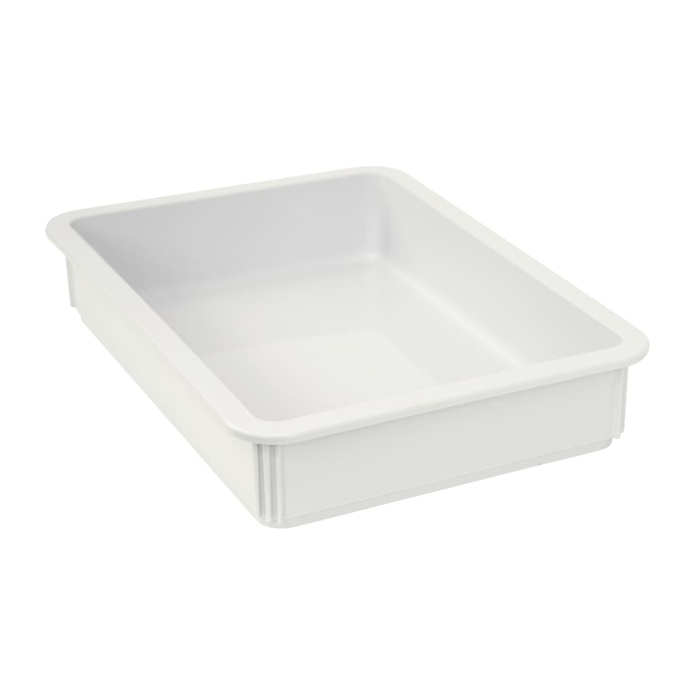 688-FSBDT18133WT 17 3/4" x 12 3/4" Pizza Dough Box - Polypropylene, White