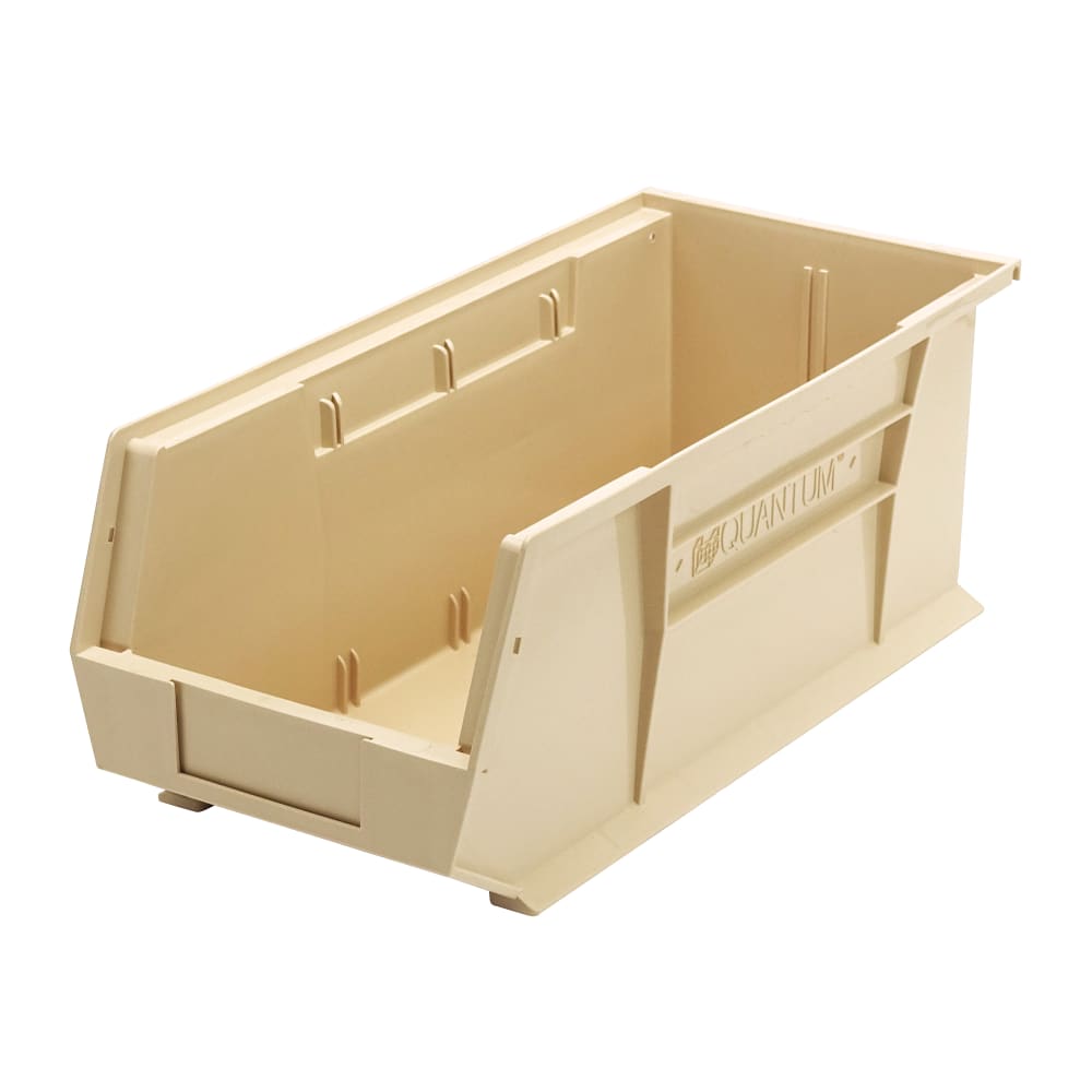 688-QUS248IV Stack & Hang Shelf Bin - 18" x 8 1/4", Ivory
