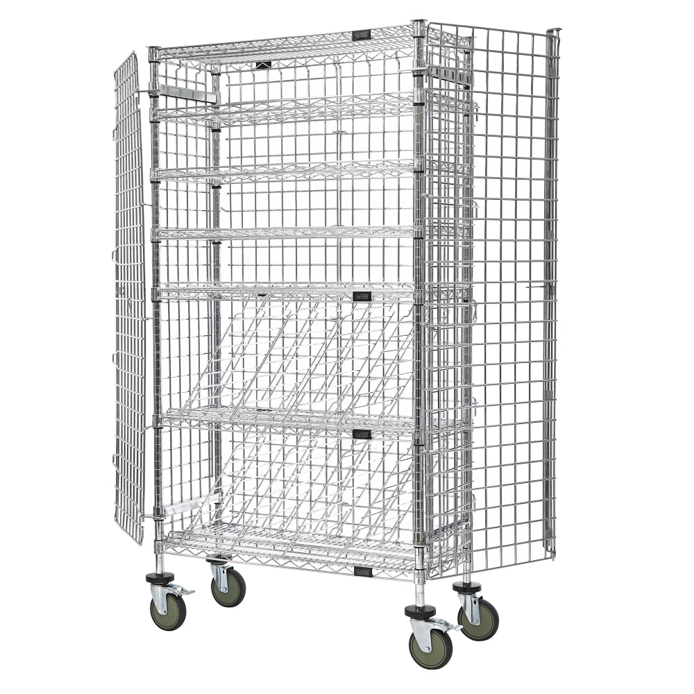 688-M143669MIXSEC 74"H Commercial Wine Rack w/ () Bottle Capacity, Chrome