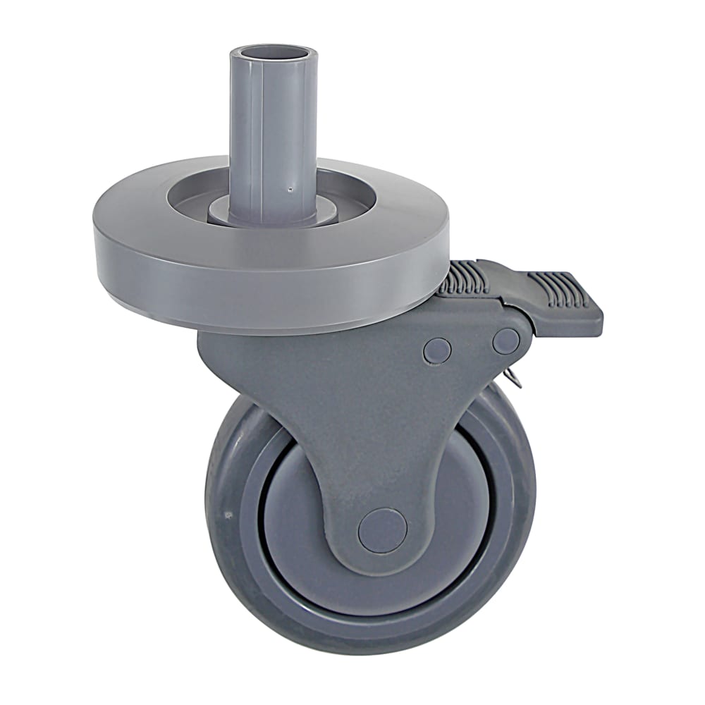688-QPPSC5S Millenia™ 5" Stem Caster Set for Shelving Units w/ (4) Swivel & (2) Brakes