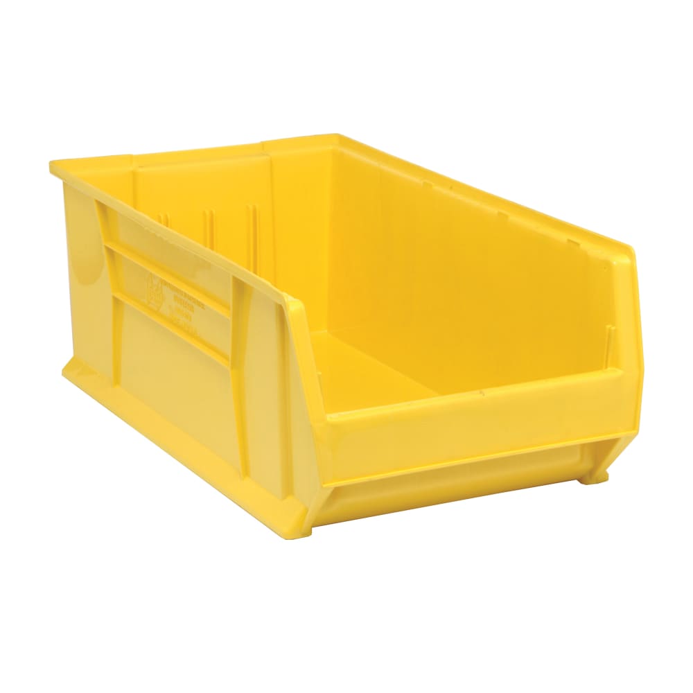 688-QUS974YL Hulk Stack Shelf Container - 29 7/8" x 16 1/2", Yellow