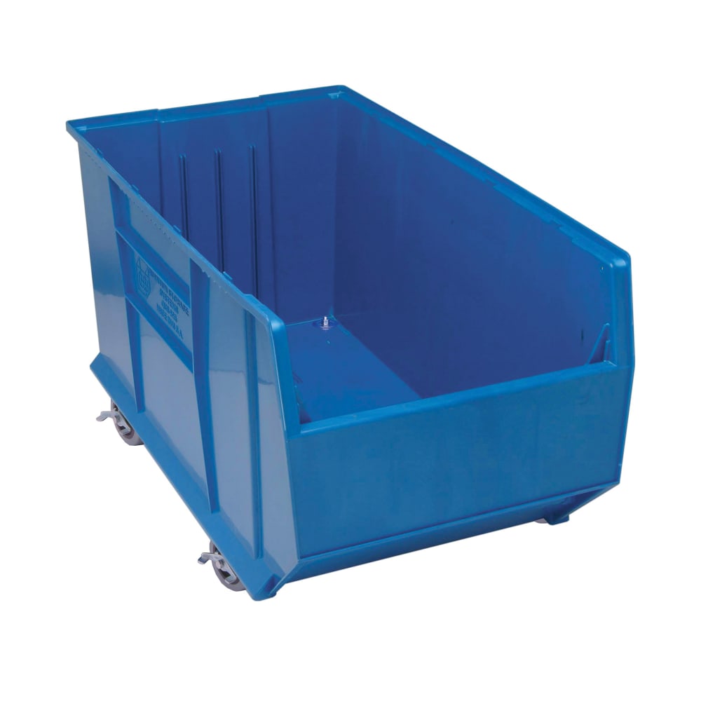 688-QUS996MOBBL Hulk Mobile Stack Shelf Container - 35 7/8" x 19 7/8", Blue