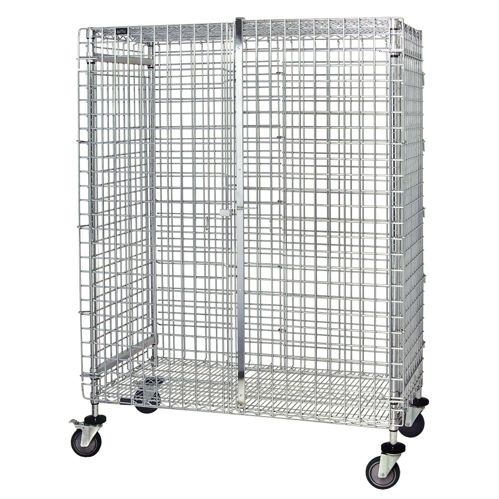 688-M243669SEC 36" Mobile Security Cage - 24"W, Chrome