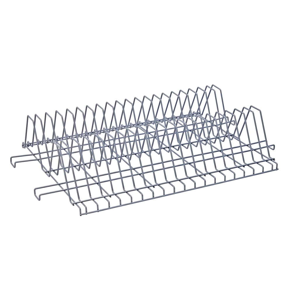 688-TDR24361GY Store Grid Tray Drying Rack - 36" x 24" x 8", Gray