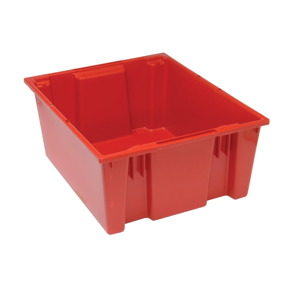 688-SNT225RD Stack & Nest Shelf Tote - 23 1/2" x 19 1/2", Red