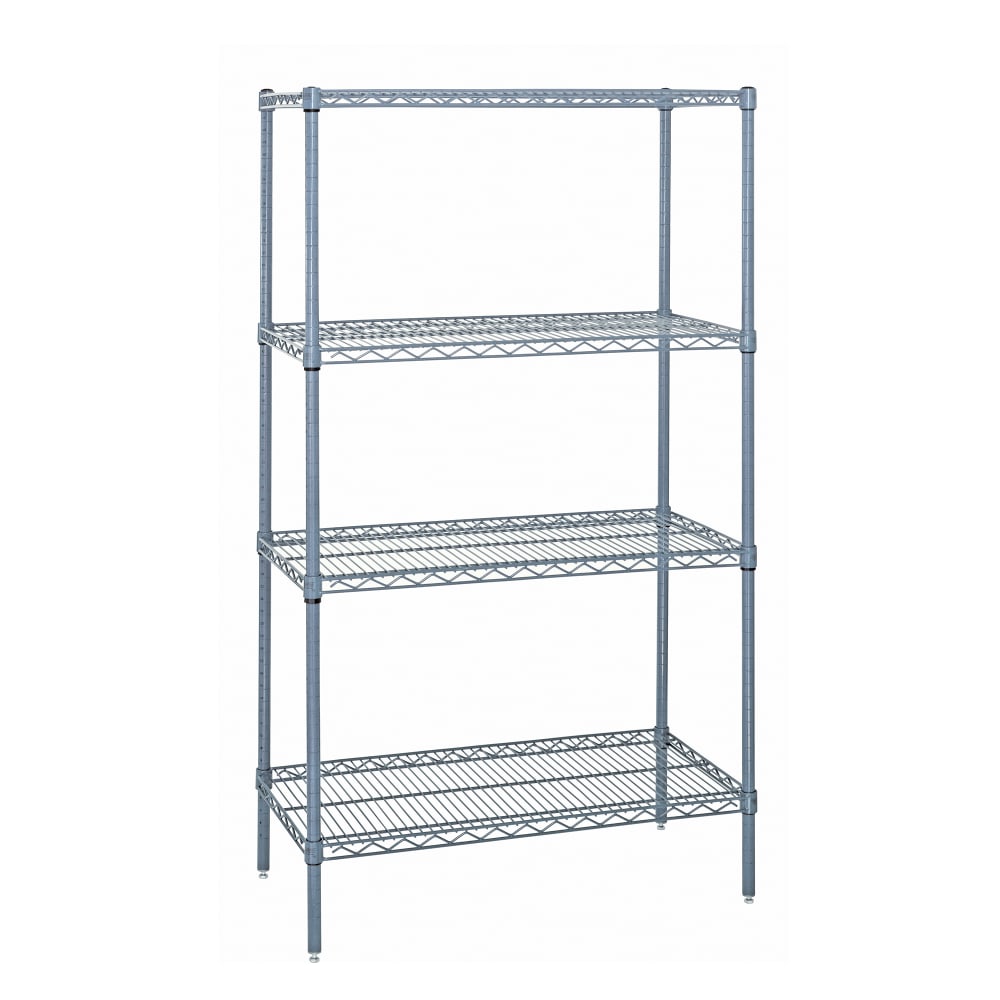 688-WR741836GY Epoxy Coated Wire Shelf Kit - 36"L x 18"W x 74"H
