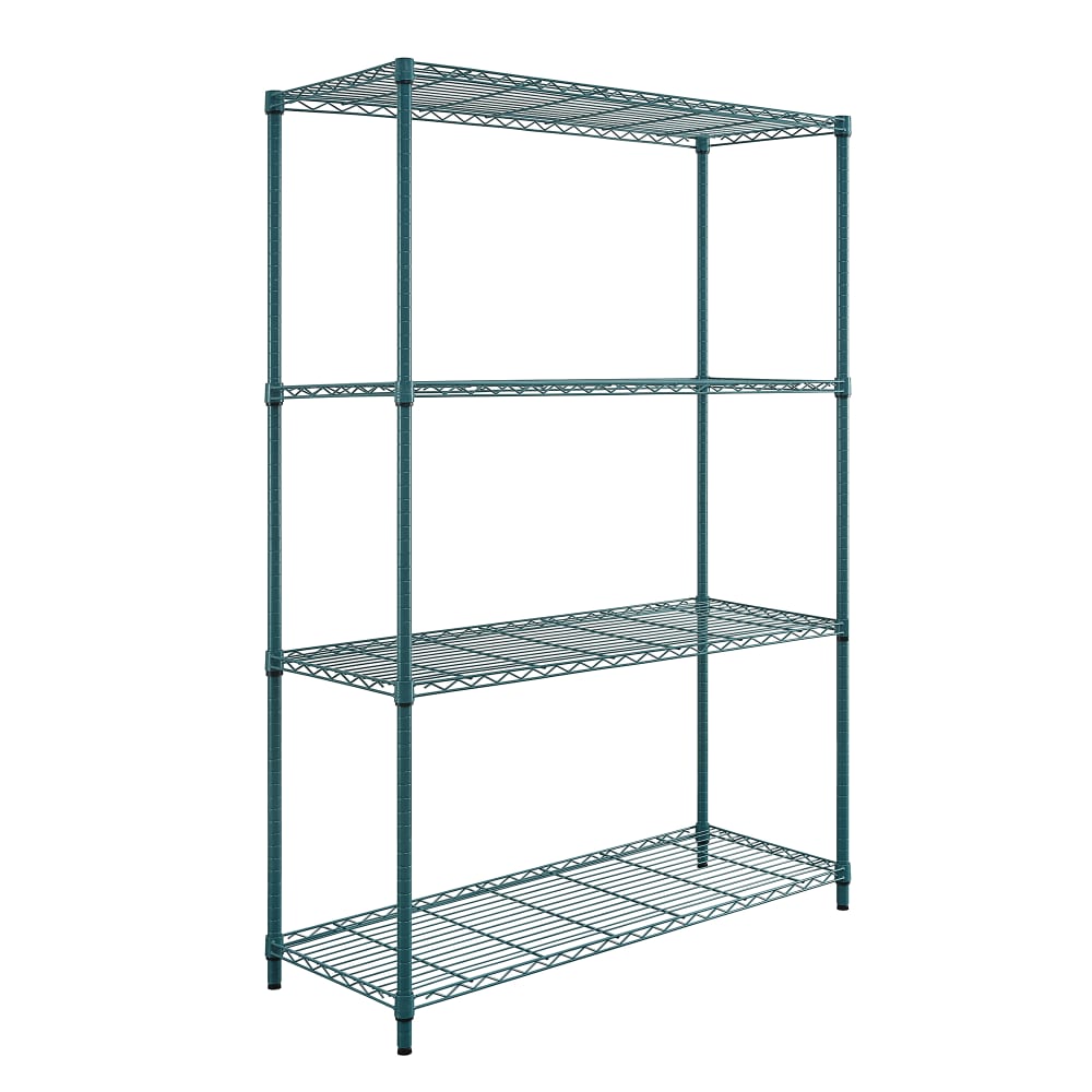 688-RWR722442LDP 42" NSF 4-Tier Heavy-Duty Epoxy Coated Wire Shelving Unit - 24"W, 72&q...