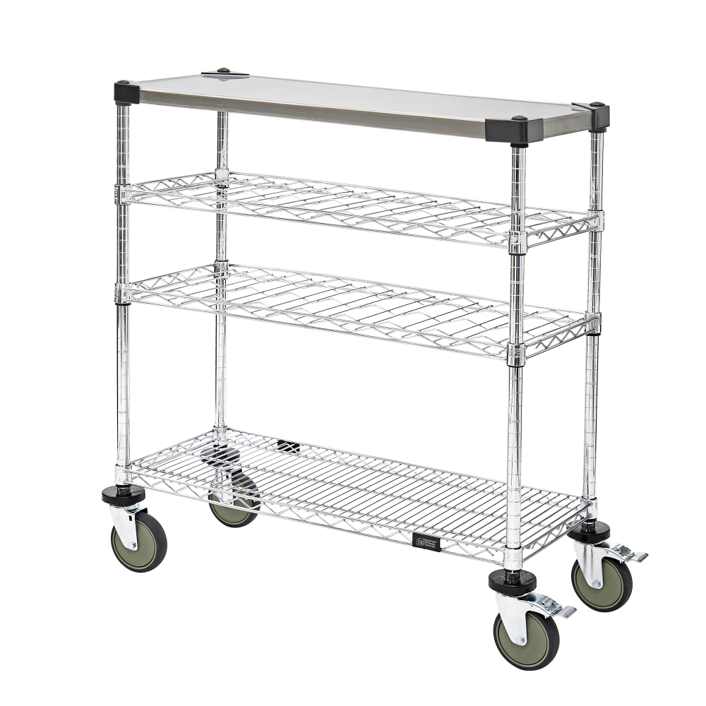 688-WRC1436WSC1SS Rectangular Dessert Cart w/ Multi-Tiered Design - Chrome