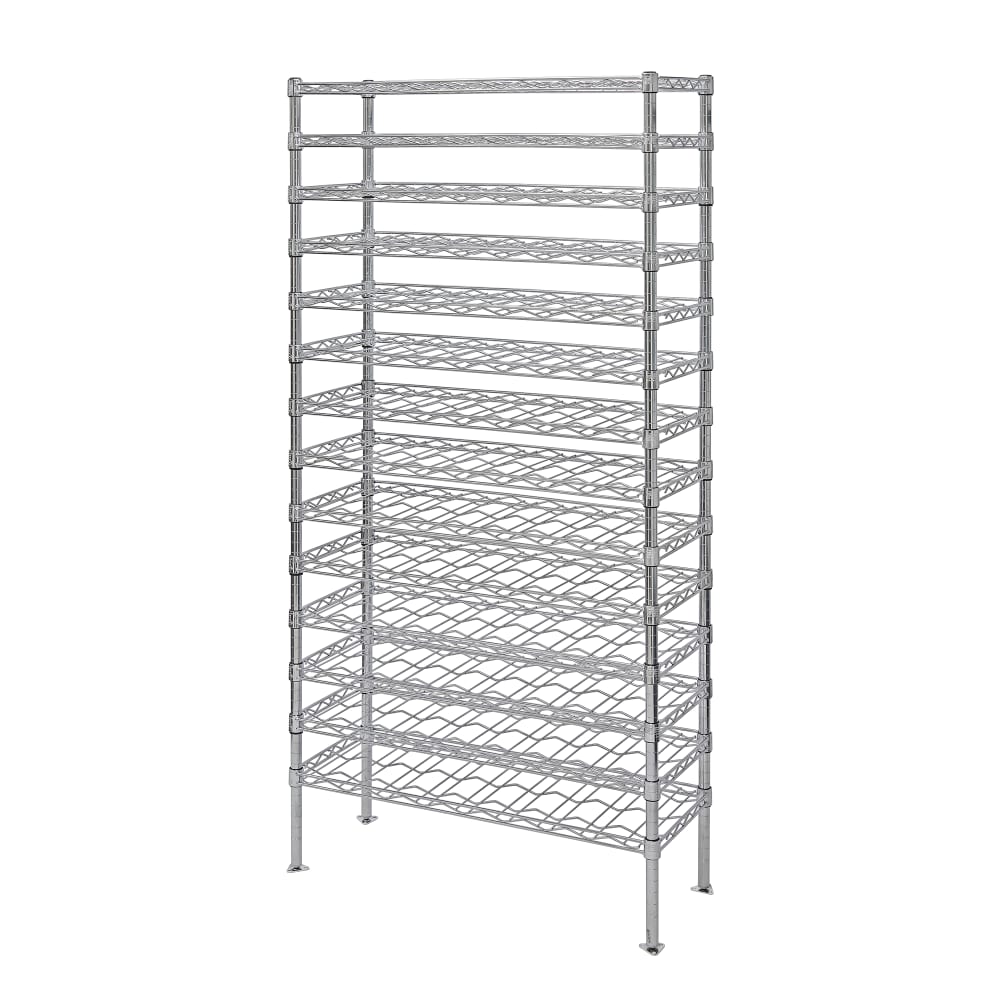 688-WR741448WSC 74"H Commercial Wine Rack w/ 168 Bottle Capacity, Chrome