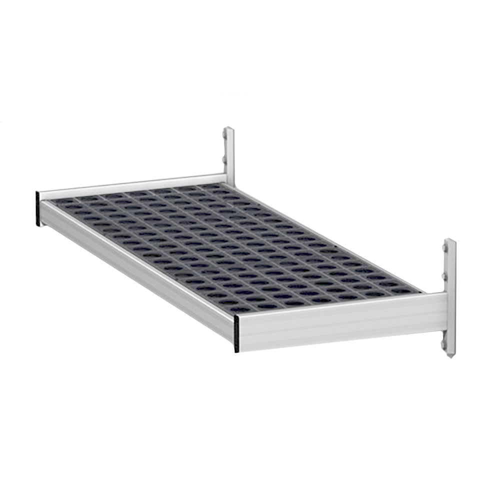 197-WSB52 Vented Wall Mount Shelf, 52"W x 18"D, Aluminum