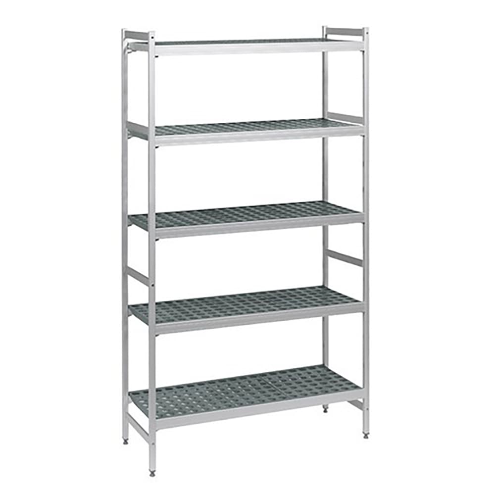 197-5R38B83 38" NSF 5-Tier Heavy-Duty Plastic Shelving Unit - Fermostock®, 18"W, 83&quo...
