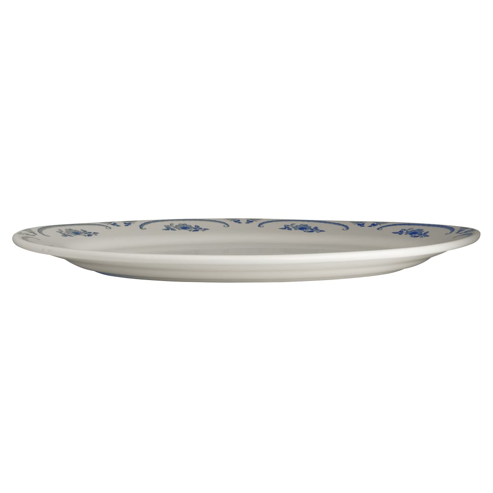 706-HL1585035 15 5/8" x 11 3/8" Oval American Rose Platter - China, Blue