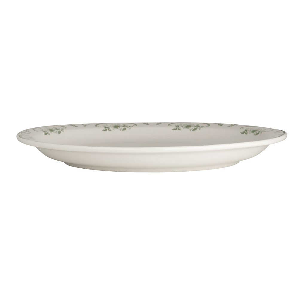 706-HL2619885 13 3/4" x 11 1/4" Oval American Rose Platter - China, Moss