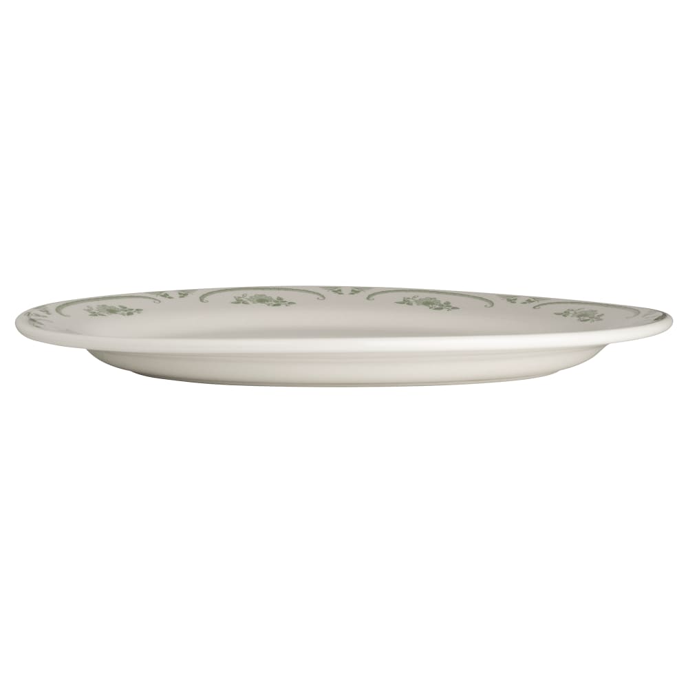 706-HL1589885 15 5/8" x 11 3/8" Oval American Rose Platter - China, Moss