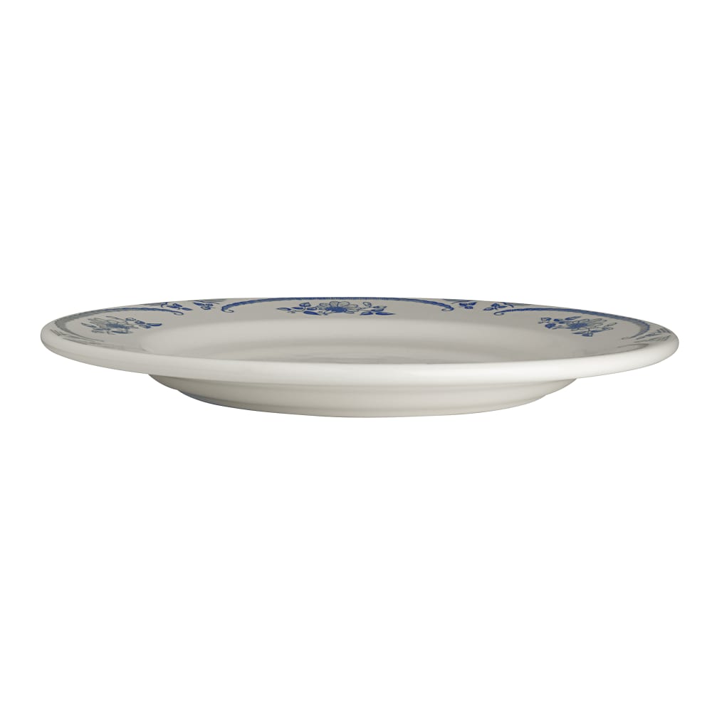 706-HL2085035 11 1/8" Round American Rose Plate - China, Blue