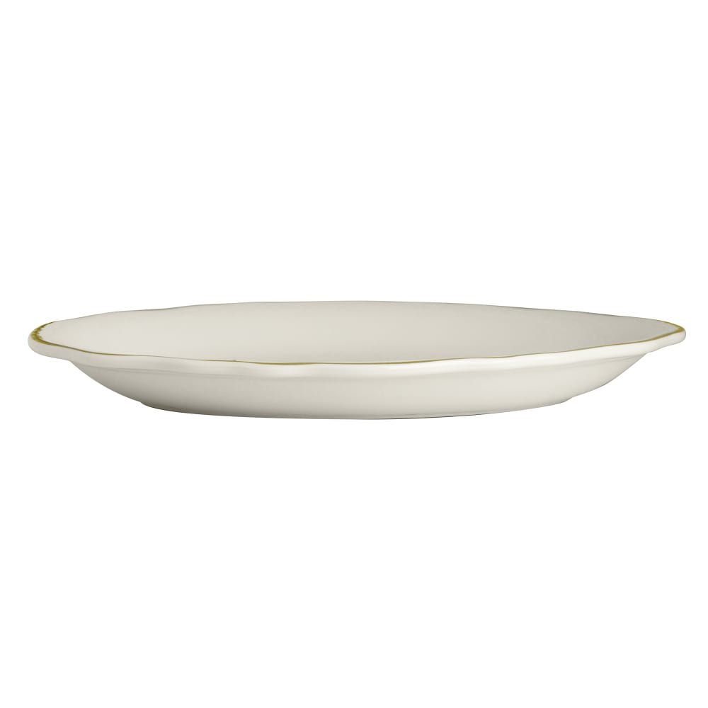 706-HL5230828 7 3/4" x 6 5/8" Oval Styleline Platter - China, Old Gold