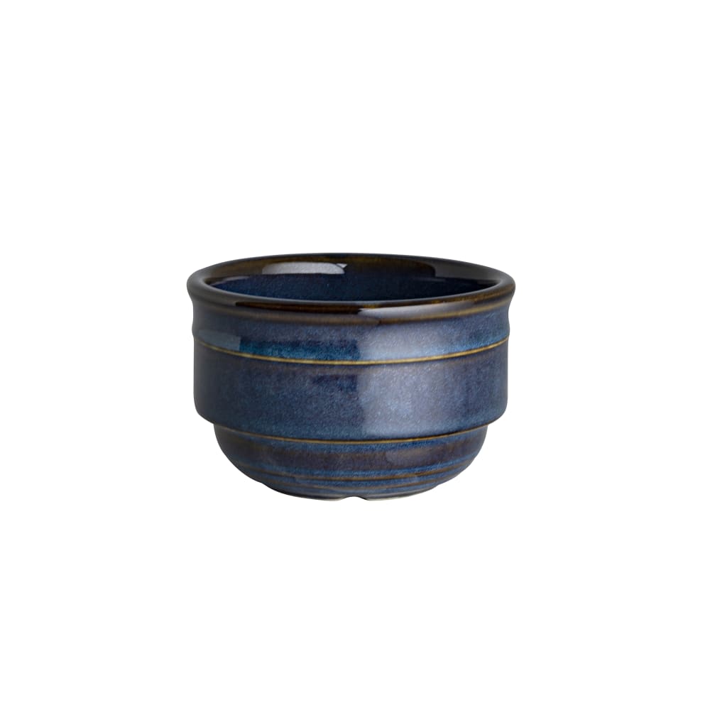 706-HL13039026 10 1/2 oz Round Indigo Bouillon Cup - China, Blue
