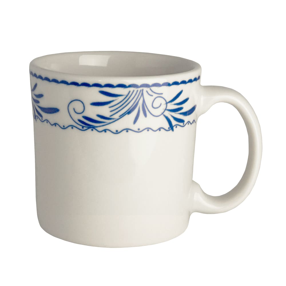 706-HL58341008 12 oz Blue Mex Executive Mug - China, Ivory