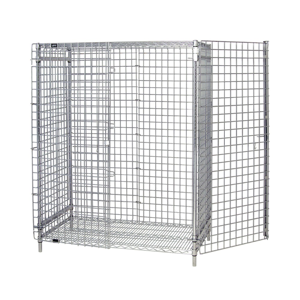 688-184863SEC 48" Stationary Security Cage - 18"W, Chrome