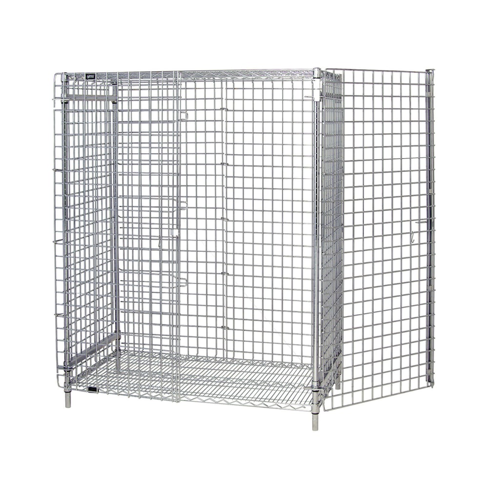 688-186063SEC 60" Stationary Security Cage - 18"W, Chromate