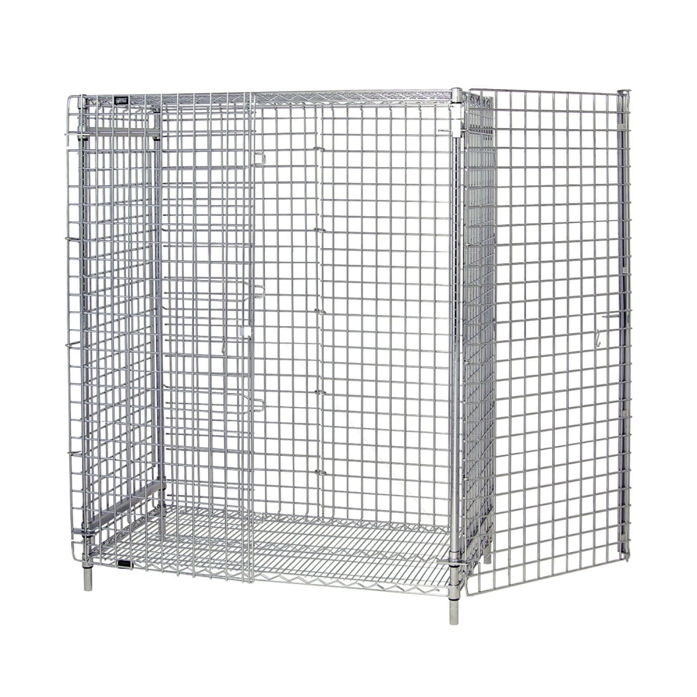 688-214863SEC 48" Stationary Security Cage - 21"W, Chrome