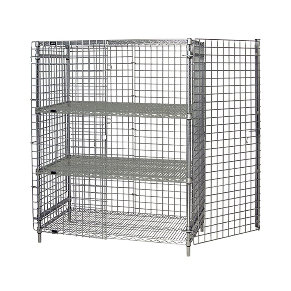 688-213663SEC2 36" Stationary Security Cage - 21"W, Chrome
