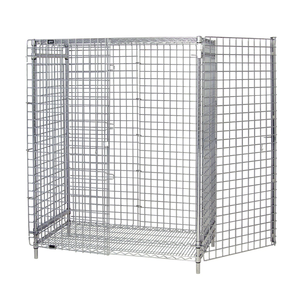 688-213663SEC 36" Stationary Security Cage - 21"W, Chrome