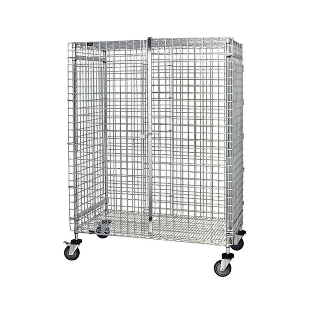 688-M244869SEC 48" Mobile Security Cage - 24"W, Chrome