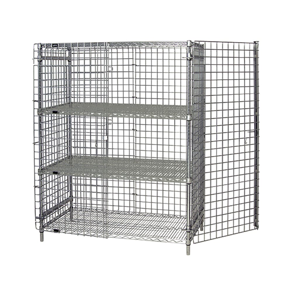 688-216063SEC2 60" Stationary Security Cage - 21"W, Chrome