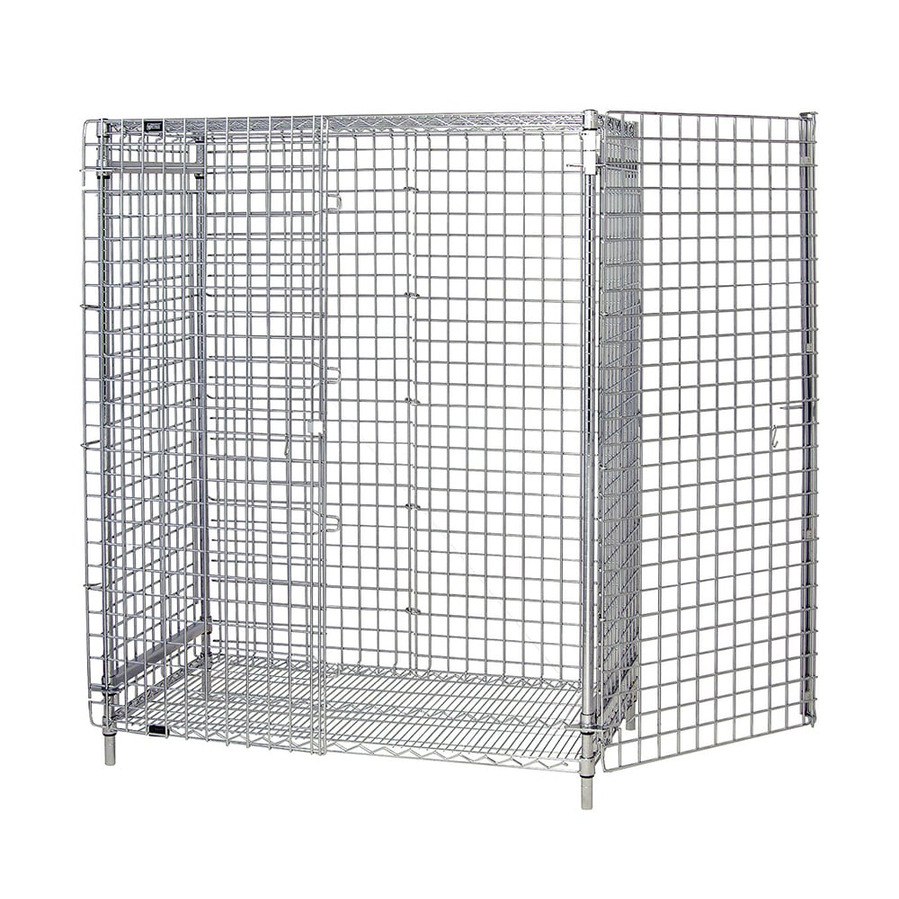 688-246063SEC 60" Stationary Security Cage - 24"W, Chrome