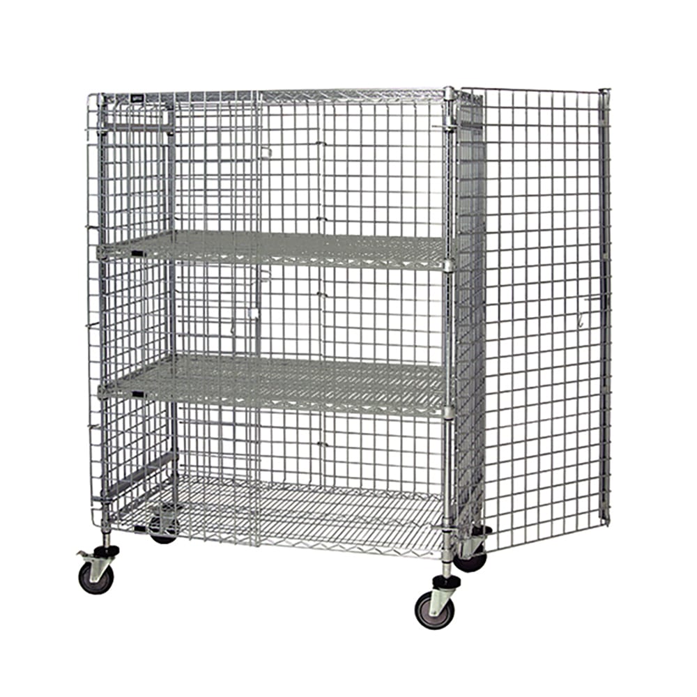 688-M214869SEC2 48" Mobile Security Cage - 21"W, Chrome