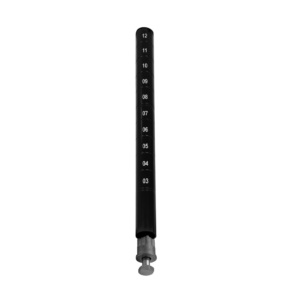 688-P14BK 14" Stationary Epoxy Coated Post