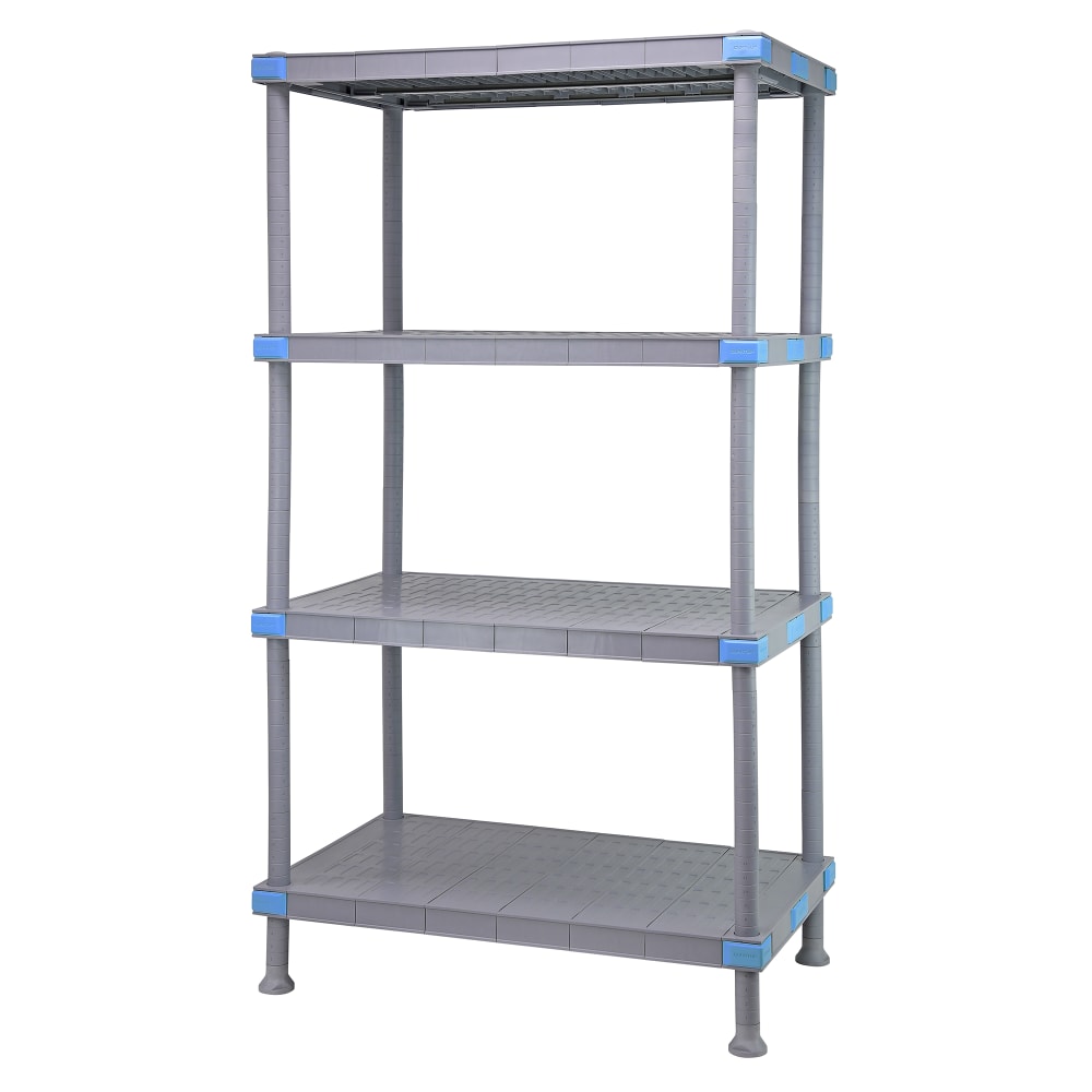 688-QP183074SS4 Millenia™ Solid Shelving Unit - 4 Shelves, 30"L x 18"W x 74"H