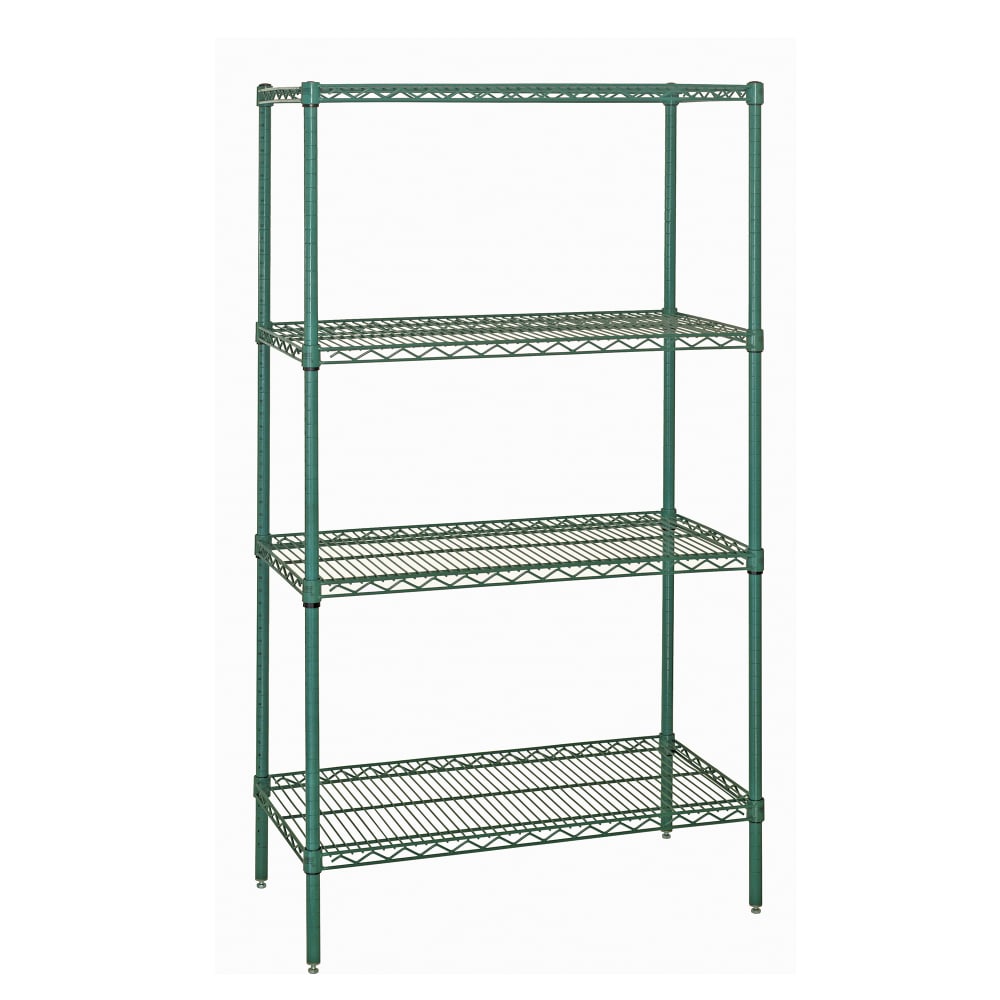 688-WR632454P 54" NSF 4-Tier Heavy-Duty Epoxy Coated Wire Shelving Unit - 24"W, 63&quot...