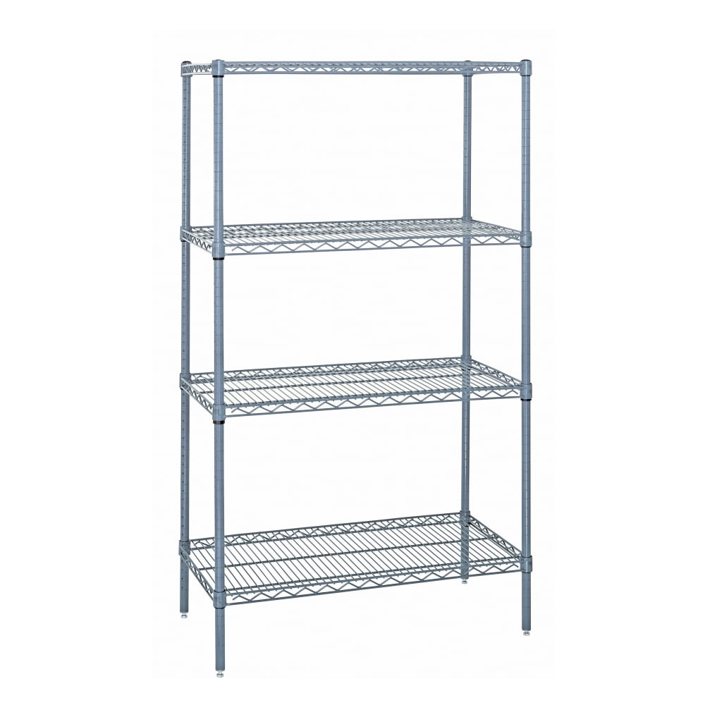 688-WR741830GY Epoxy Coated Wire Shelf Kit - 30"W x 18"D x 74"H