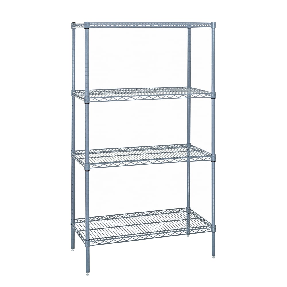 688-WR742430GY Epoxy Coated Wire Shelf Kit - 30"L x 24"W x 74"H